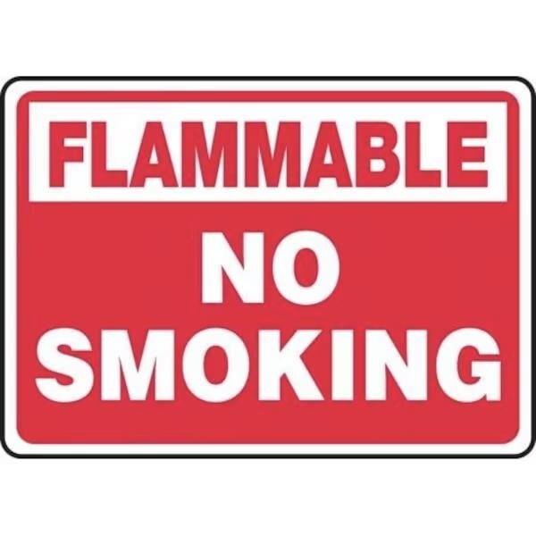 Accuform FLAMMABLE Safety Sign NO SMOKING MSMG530VS MSMG530VS - main